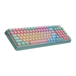 Teclado Mecânico Gamer Sem Fio Cooler Master MK770, Kailh Box V2 White, RGB, 95%, Layout US, Macaron - MK-770-MCKW1-US