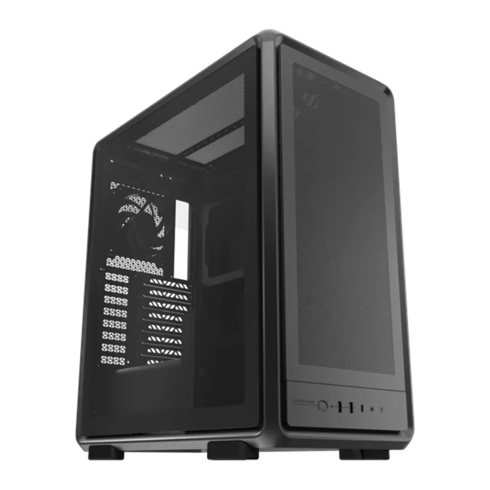 Gabinete Cooler Master MasterFrame 500 Mesh, Mid Tower, E-ATX, 2 Painéis de Vidro Temperado, 2 Fans 200mm + 1 Fan 120mm, Preto - MF500M-KHNN-S00