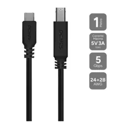 Cabo USB-C (M) x USB Tipo-B 3.0 (M) 1,0m para Impressora - PCYes