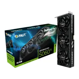Placa de Vídeo Palit GeForce RTX 5060 Ti Infinity 3 NE7506T019T1 - 16GB GDDR7, 128 bits, PCI-E 5.0, 2 slots