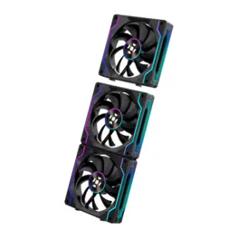 Kit com 3 Cooler Fans Fortrek Twister Wireless 120mm, ARGB, Preto