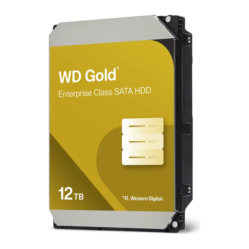 HD Western Digital WD Gold 12TB, SATA III 6Gb/s, 7200RPM, 512MB Cache, CMR, 3,5" - WD122KRYZ