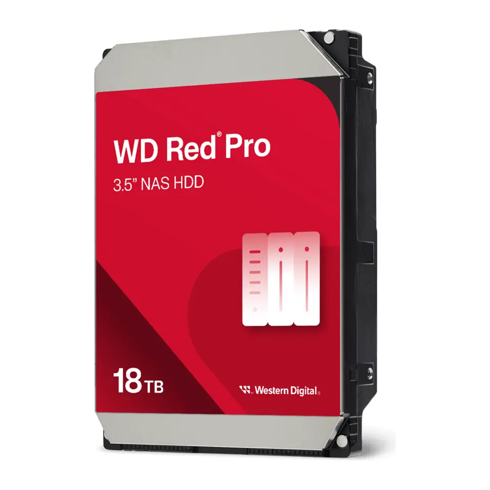 HD Western Digital WD Red Pro 18TB NAS, SATA III 6Gb/s, 7200RPM, 512MB Cache, CMR, 3,5" - WD181KFGX