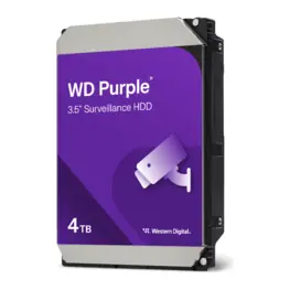 HD Western Digital WD Purple 4TB Vigilância, SATA III 6Gb/s, 5400RPM, 128MB Cache, CMR, 3,5" - WD44PURZ