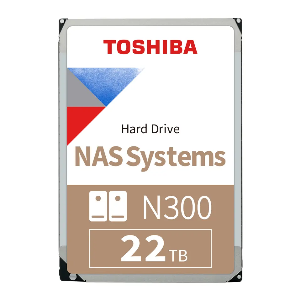 HD Toshiba N300 NAS 22TB, SATA III 6Gb/s, 7200RPM, 512MB Cache, CMR, 3,5" - HDWG62CUZSVA