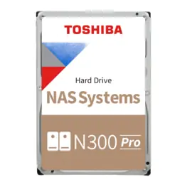 HD Toshiba N300 Pro NAS 24TB, SATA III 6Gb/s, 7200RPM, 1GB Cache, CMR, 3,5" - HDWG82EXZSTB