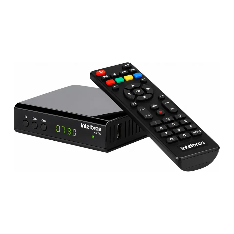 Conversor e Gravador Digital de TV Intelbras CD 730, Full HD, HDMI e AV, Filtro 4G