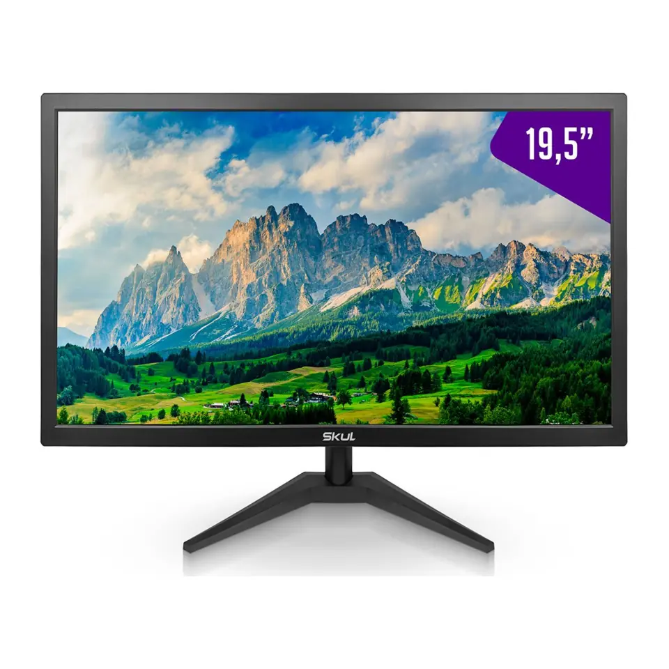Monitor Skul Office 19,5" LED (1600x900 / 75Hz / 5ms) Branco - SM1955MSY