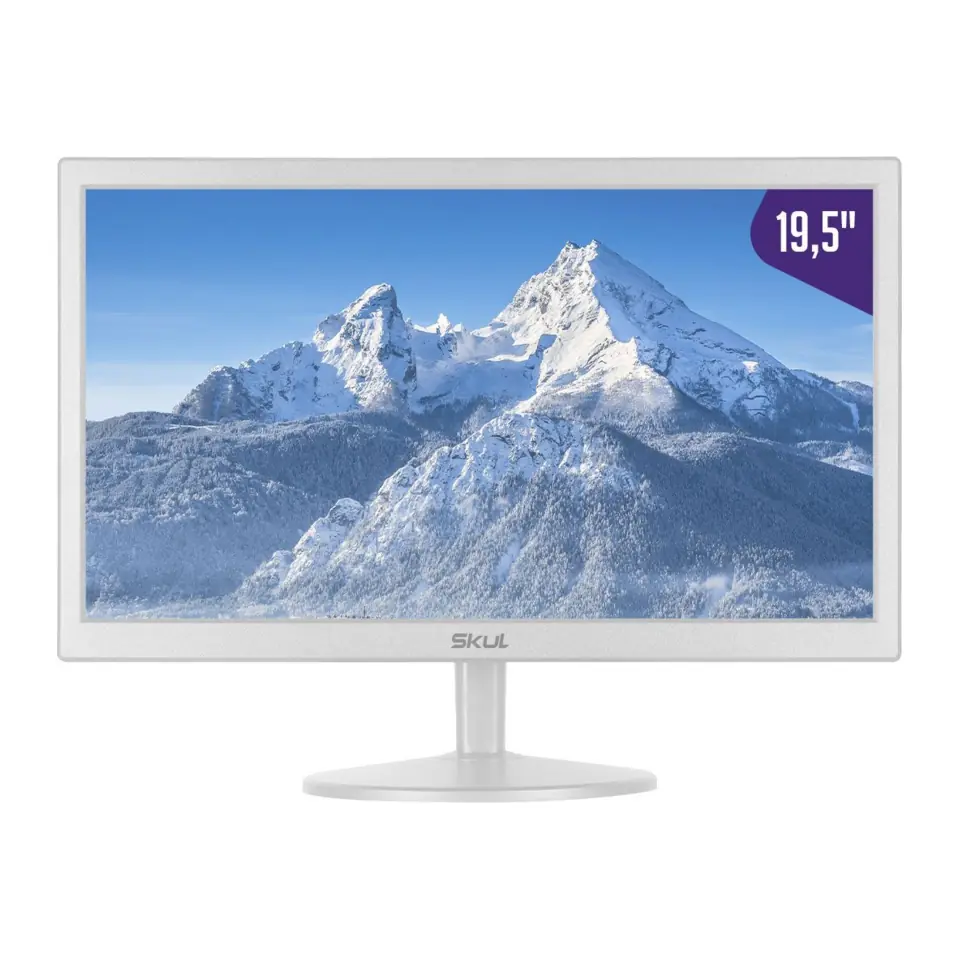 Monitor Skul Office 19,5" LED (1600x900 / 75Hz / 5ms) Branco - SM1955MSW