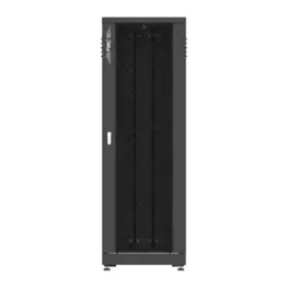 Rack de Piso (Servidor) Padrão 19" 44U x 660mm c/ Porta Colmeia Preto - Fibracem