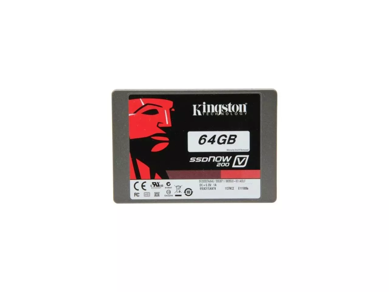 Kingston SSDNow V200 Series 64GB SATA 6.0Gb/s 2.5