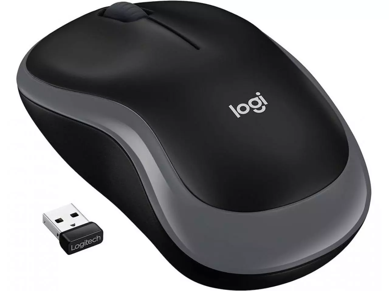 Mouse Logitech M185 Wireless 1000dpi USB - Cinza/Preto